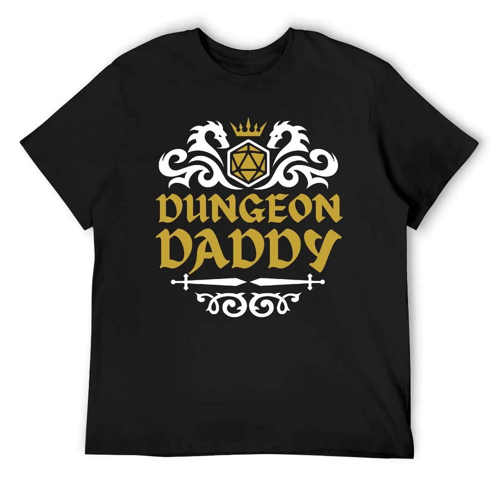 DND DAD DUNGEON DADDY Dnd Fathers Day D&D T-shirt Harajuku Move Tshirt Funny Aactivity Competition Humor Graphic USA Size