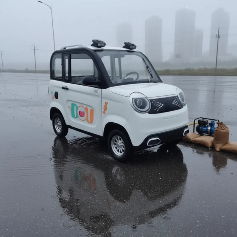 Letron Cheap Car 2 4 Wheels 5 Seats 1000W AC Burglar Alarm 300km Range Adjustable Speed 60km/h Adults 100Ah