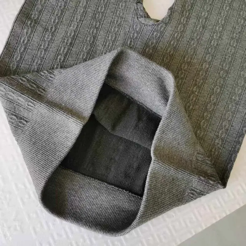 

Осенние и зимние вязаные леггинсы с узором. Женская одежда в качестве верхней одежды. Бесшовные осенние брюки с высокой талией, контролирующие живот.