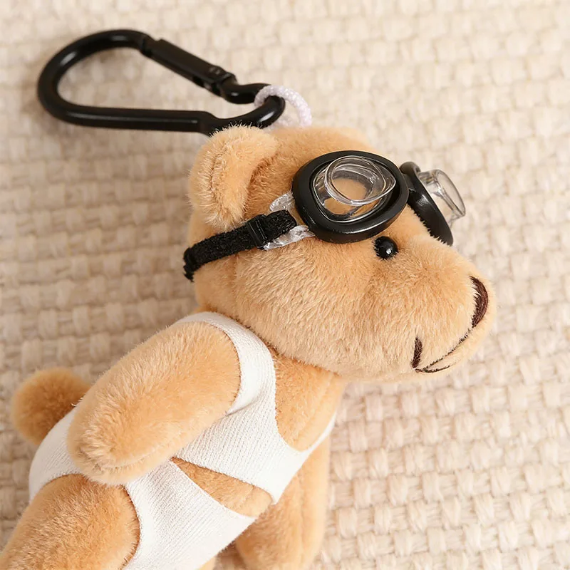 1/6 stücke Bär Plüsch-schlüsselanhänger Anhänger Kawaii Cartoon Urlaub Bär Puppe Spielzeug Anhänger Mädchen Tasche Anhänger Party Dekoration Geburtstag geschenke