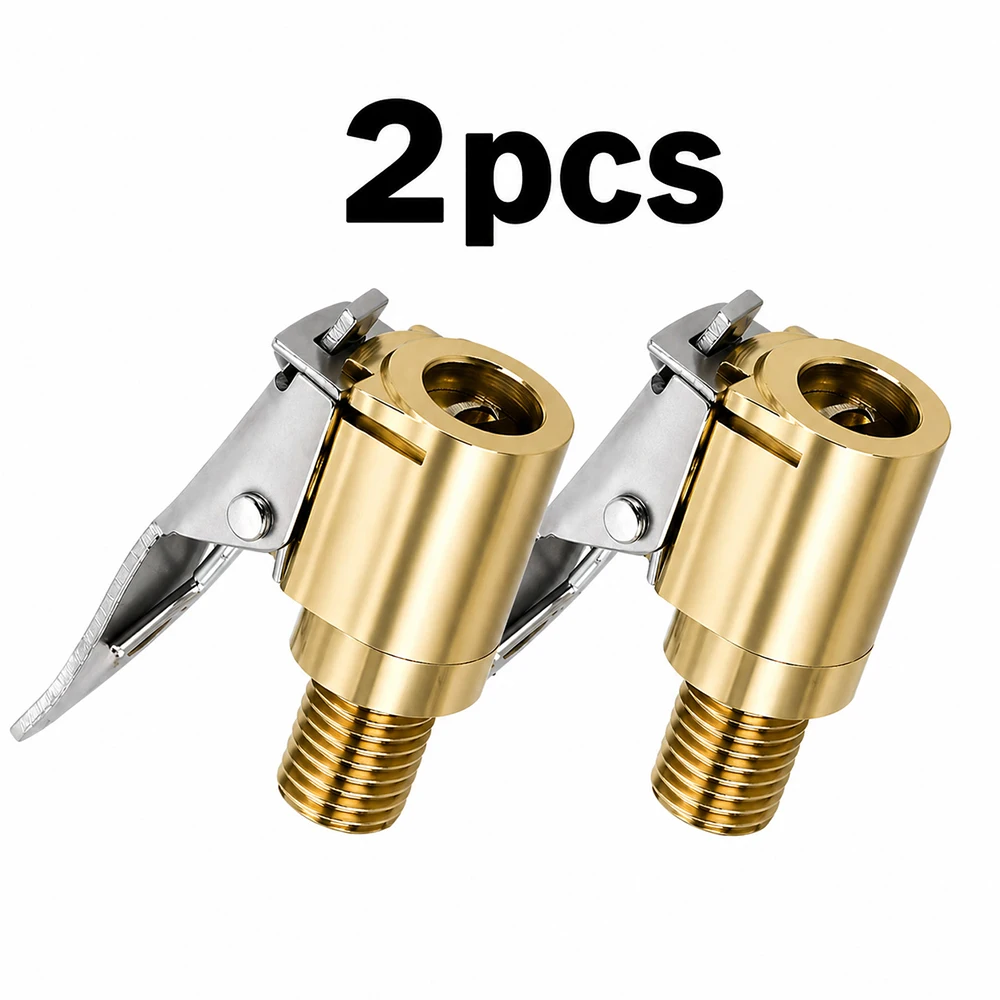 Auto Auto Messing 8MM Band Wiel Band Luchtslang Inflator Pomp Vergrendelventiel Clip Klem Connector Adapter Auto Accessoires