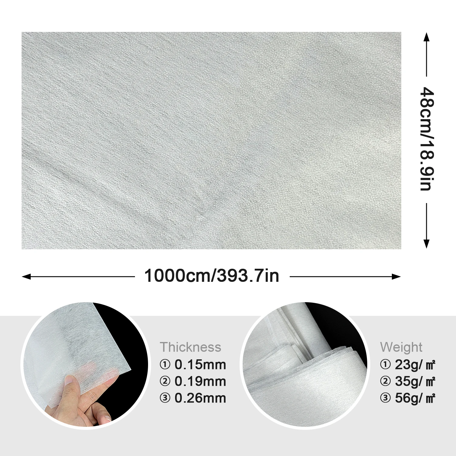Thin Iron‑On Fusible Fabric In - огляд і ціна Sewing Geotextile Fabric