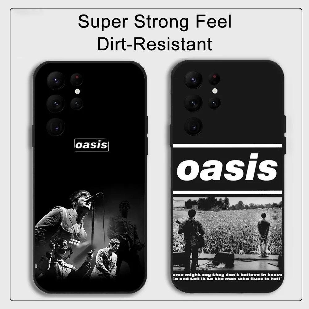 O-Oasis Band Phone Case Samsung S series s20 s21 s22 s23 s24 FE Plus Ultra TPU Soft to Skin-friendly case