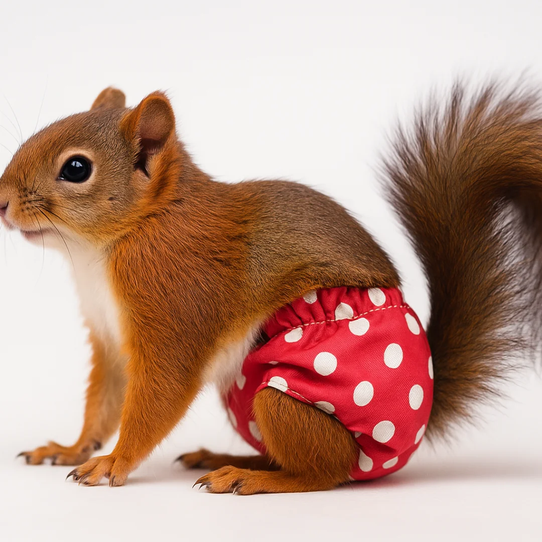 Squirrel diapers, disposable diapers, disposable diapers, outdoor supplies, training, cleaning, water absorbing, pet feeding sup