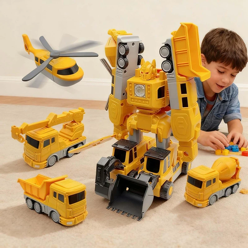 "35-delige magnetische auto- en robotkit voor kinderen, technische blokken voor jongens, leuke montagespeelset