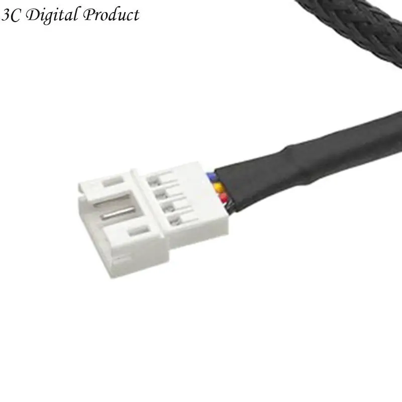 4PIN Black Black Board Fan Cable y Splitter Pwm Cable Line Computer PC вентилятор Q84A
