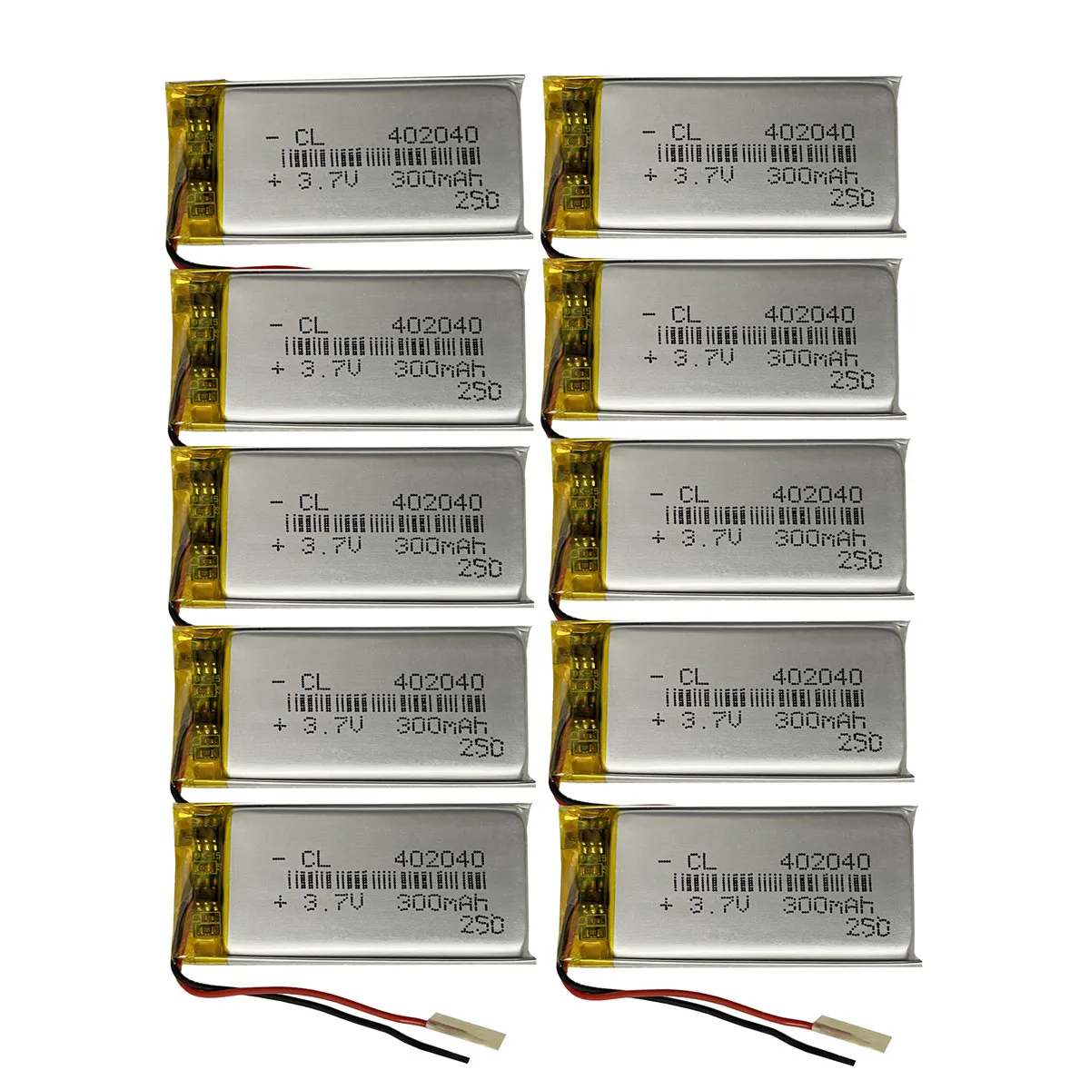 

10 шт. 3,7 В 300 мАч 402040 аккумуляторная батарея для MP3 GPS DVD Bluetooth рекордер электронная книга камера умные часы браслет светодиодная подсветка