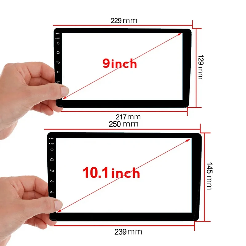 9 Inch Radio Stereo DVD Touch Screen For TEYES CC2 CC3 Car Digitizer DVD Touch Full LCD Screen Replacement Accessories