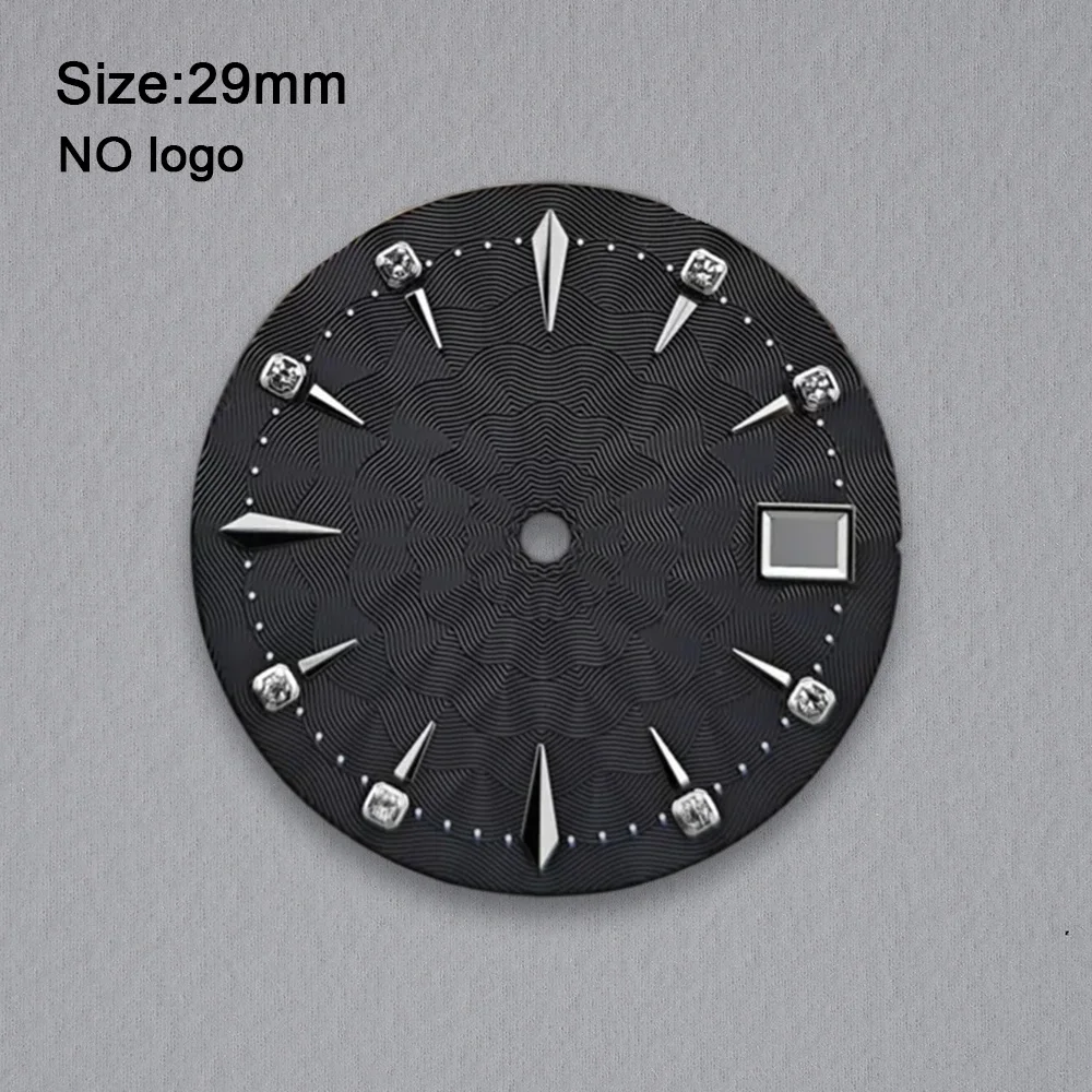 Nh35 Dial No Logo 28.5mm Watch Diamond Blank Dial For NH35 Movement Custom Logo Watch Dials Hands Accessories Repair Tools