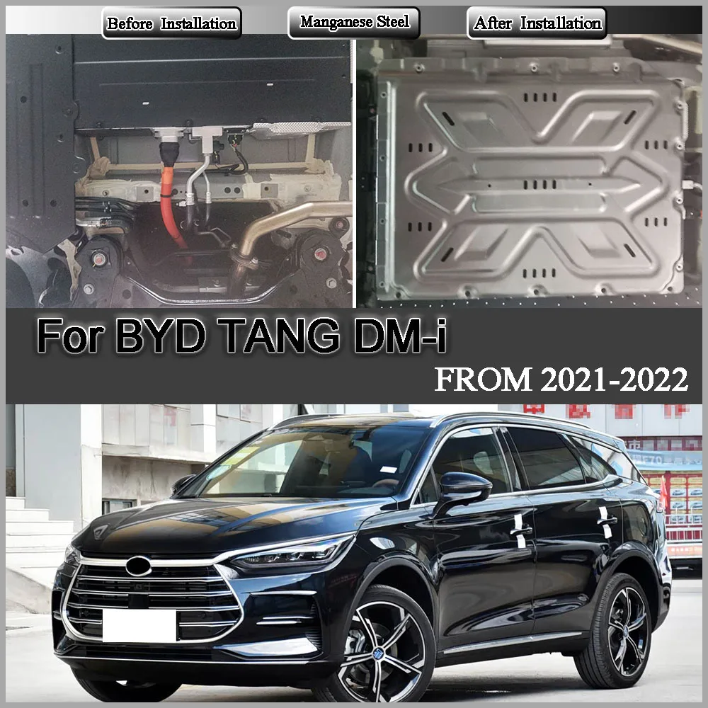 Front Rear motors Guards steel battery Protection Device Accessories For BYD TANG DM-i 2021-2022 112KM Battery Protection Board