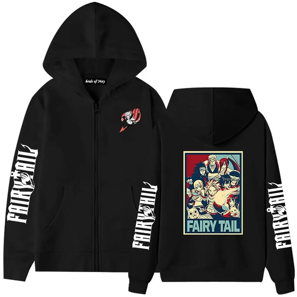 Giacca con cappuccio unisex con cerniera anime giapponese uomo donna felpa streetwear oversize casual stampa cartoon manica lunga top autunno