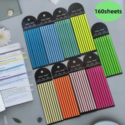 160 hojas transparentes notas adhesivas anotaciones autoadhesivas leer libros marcapáginas pestañas Bloc de notas papelería estética pestañas de índice