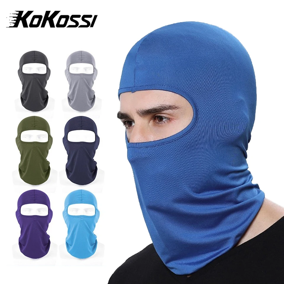 

KoKossi Summer Full Face Mask Cycling Cap Breathable Mesh Headgear Sunscreen Balaclava Motorcycle Outdoor Riding Hat Men Women