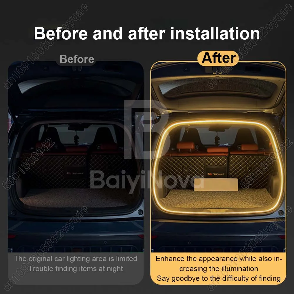 For Geely Monjaro Atlas Azkarra trunk light, Car Tailgates modification light Atmosphere lights, Rear Trunk LED Auto Accessories