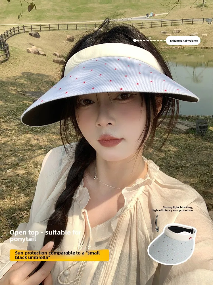 Blue Summer Outdoor Women's Hat UV Protection Large Brim Sunshade Casual Style Spring Travel Cap for Teens And Young Adults