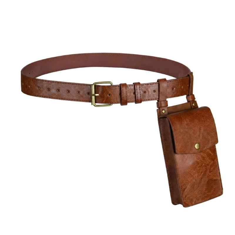 Embossed Waist Bag with Interior Sections for Stage Costume Use D0UB