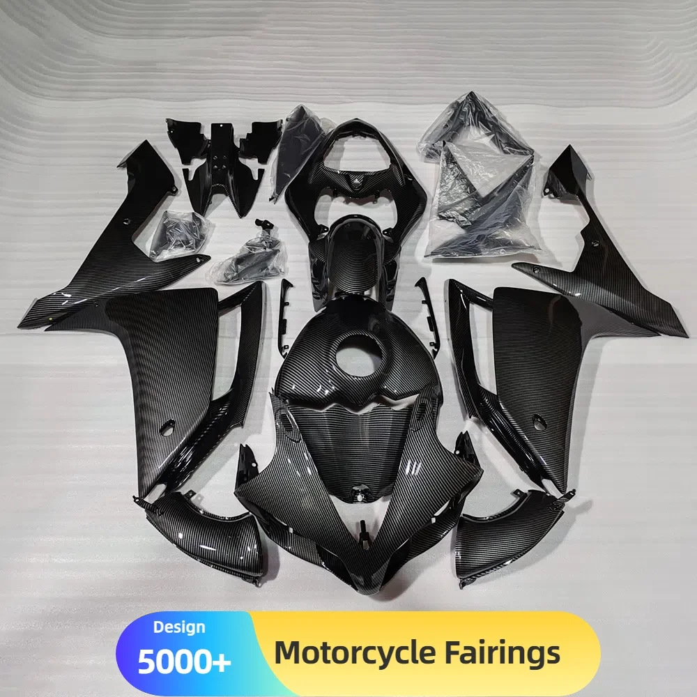 Carbon Fiber Look Fairing Kit for YAMAHA YZF-R1 2007-2008, Durable ABS Plastic Body Kit