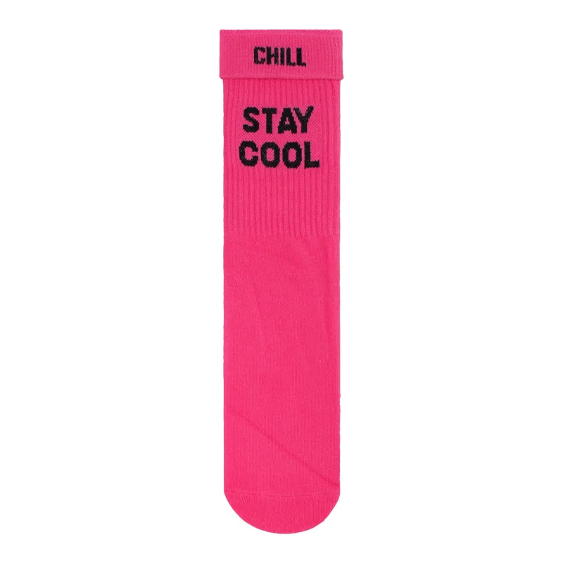 2024 American street rose red hem creative tide socks men and women network red ins trend STAYCOOL sports long socks