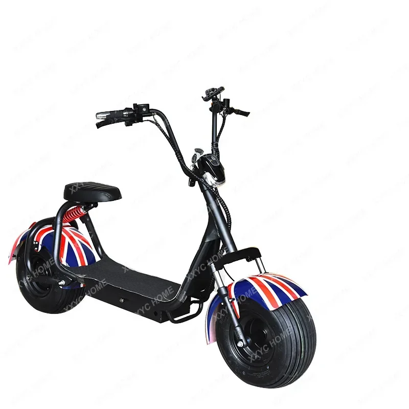 Double Two-Wheel Wide Tire Battery Car Motorcycle  scooter  electric moped  electric scooter bike