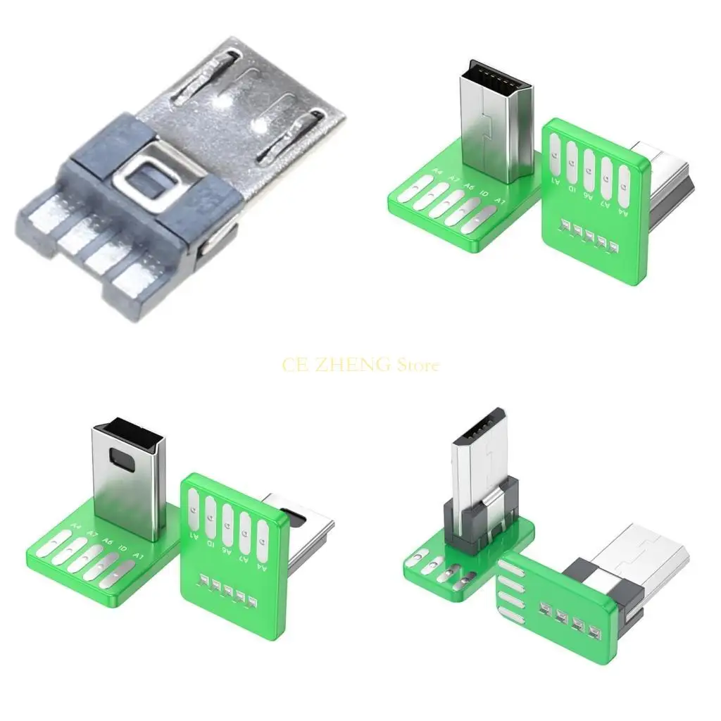 

E56B USB 4Pin/Type C 5Pin 90 Degree Repair Replacement Adapter for Phone
