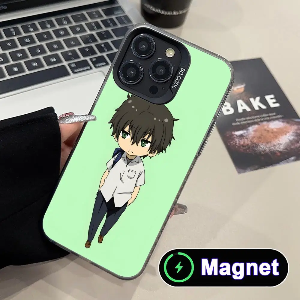 

Hyouka Oreki Hotarou Phone Case for iPhone 17 16 15 14 13 12 11 Air Pro Max Plus Colorful Silver Magnet Cover