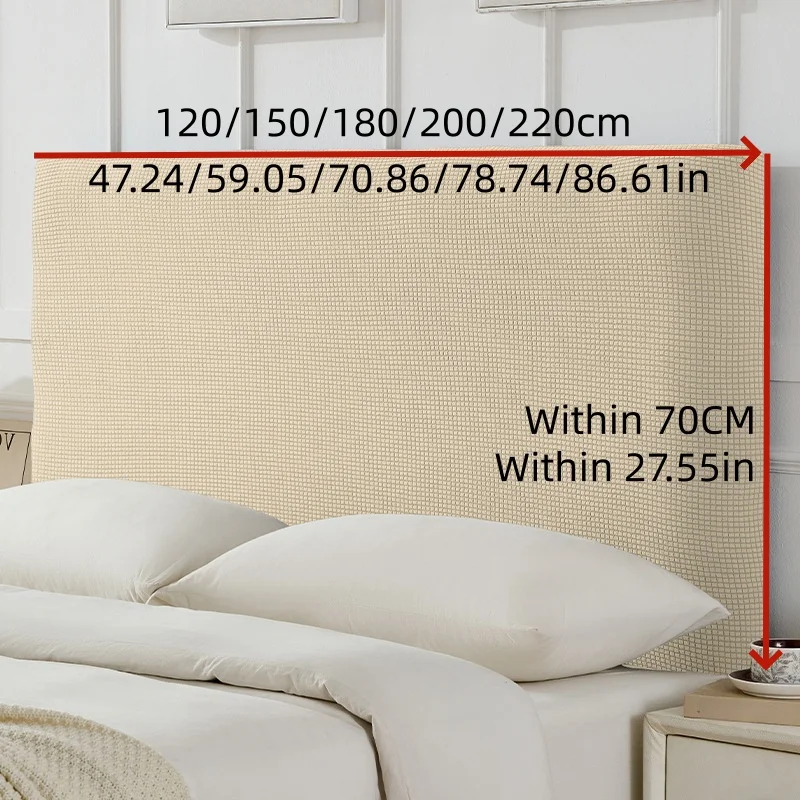 1PC Autumn and Winter New Simple Wind Super Soft Padded Bed Head Cover All Inclusive universal Soft Package Backrest Cover Cover