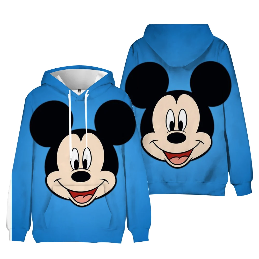 Sweet Y2k Hoodies Minnie Disney Hoodie Mickey Mouse Women Sweatshirt Kids Boys Girls Harajuku Streetwear Clothes