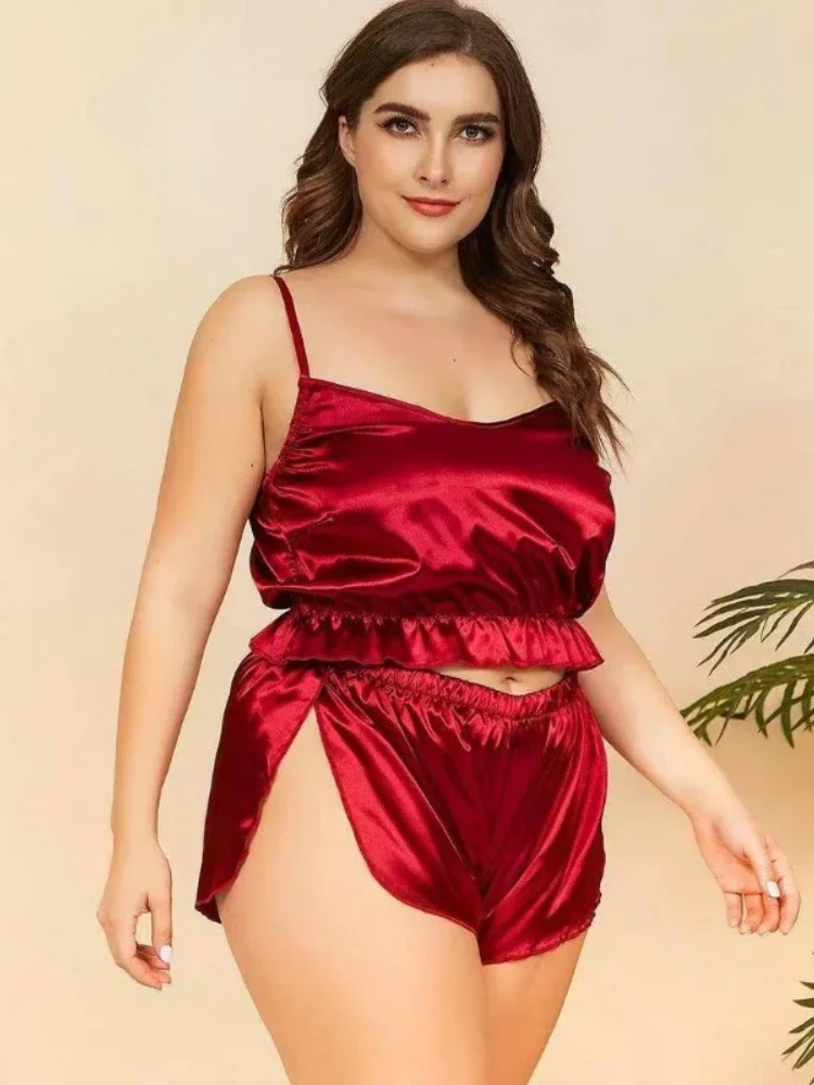 Сексуальный комплект нижнего белья с вырезом на бретельках сзади, одежда из двух предметов, одежда для сна, товары для взрослых, костюм, пижамы для женщин, корсет Mujer