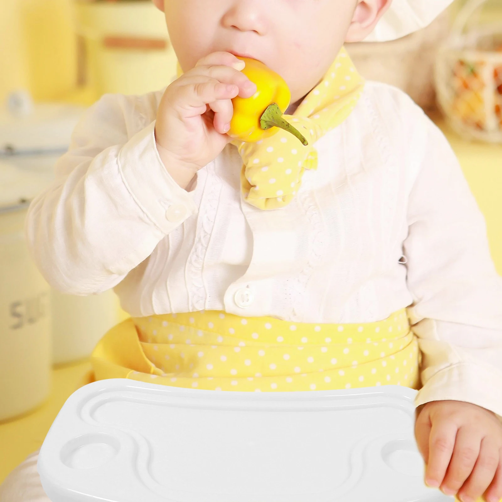 

E Size Baby High Chair Tray 49 5cmx25cm Toddler Meal Dinner Table Accessories Large Plate Universal Plastic Feeding Dining Safe