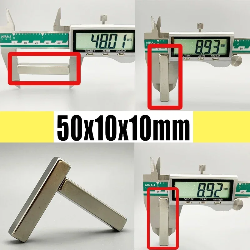 Picture 3: 50X10X10mm 1/2/5/10/20pcs Block Square Shape Refrigerator Whiteboard Office Garage Tool Kitchen 50*10*10mm Accessory