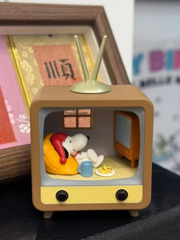 Véritable Re-Ment Snoopy Antique Diorama Collection bonbons jouets Spot Miniatures modèles à la mode jouet ornements boîte aveugle cadeaux personnalisés