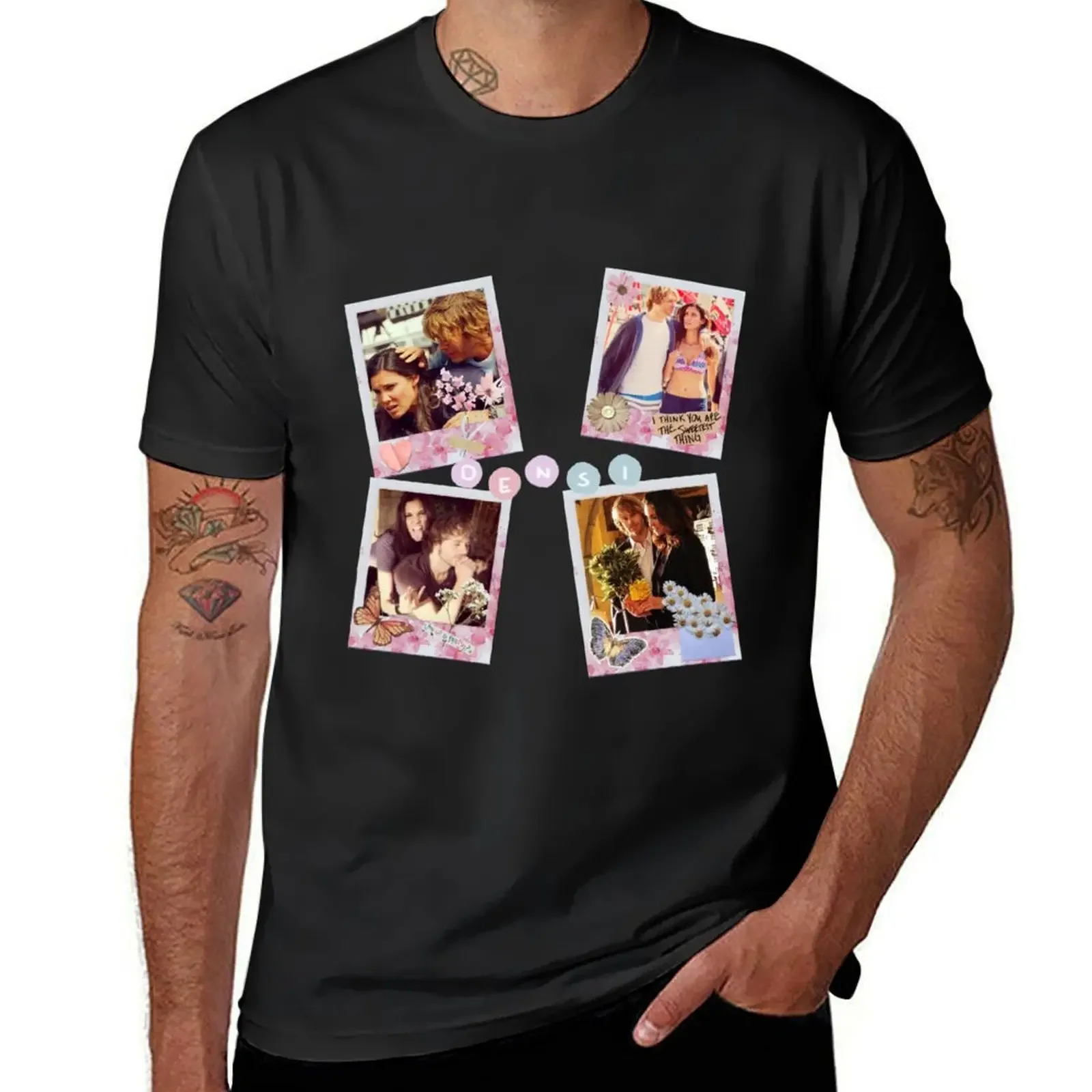 Densi Polaroids T-Shirt graphics tops plain t shirts men