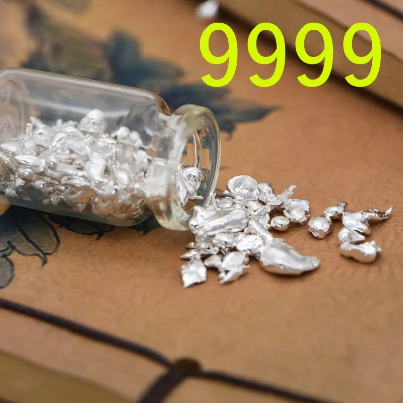 

10g 20g 30g Pure Silver Raw Material pellet Scrap Ramdon Cut At Least Order Free Shipping