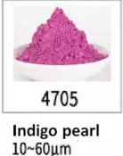 Pigment perlé indigo en plastique pour peinture personnalisée, couleurs de peinture, revêtement de voiture, bonbons, document, 25g