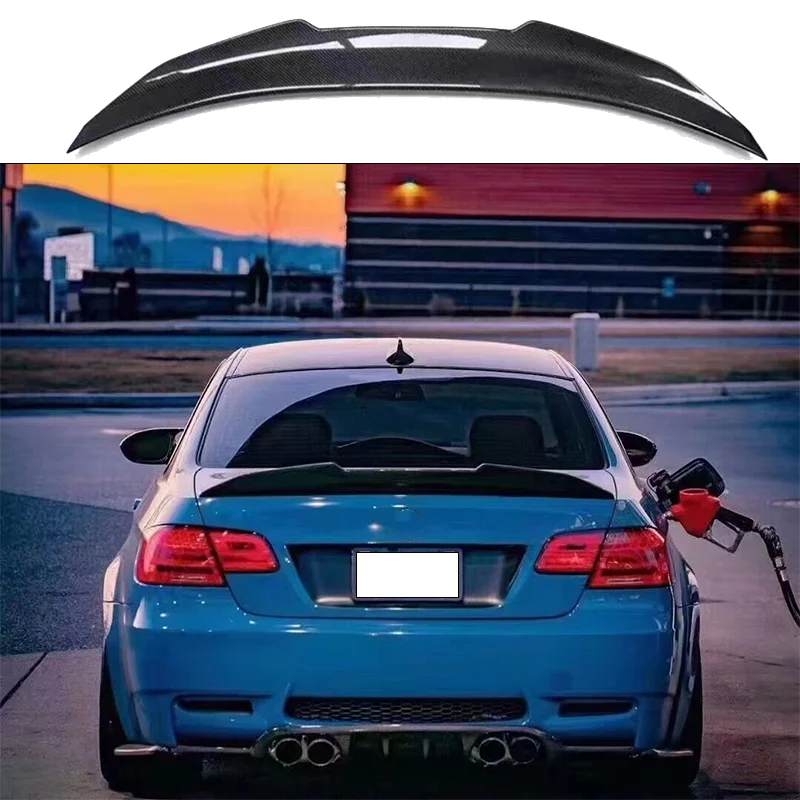 For BMW 3 Series E92 2Door 335i 328i 2007 2008 2009 2010 2011 2012 PSM Style Trunk Lip Tail Trunk Spoiler Rear Spoiler Wing