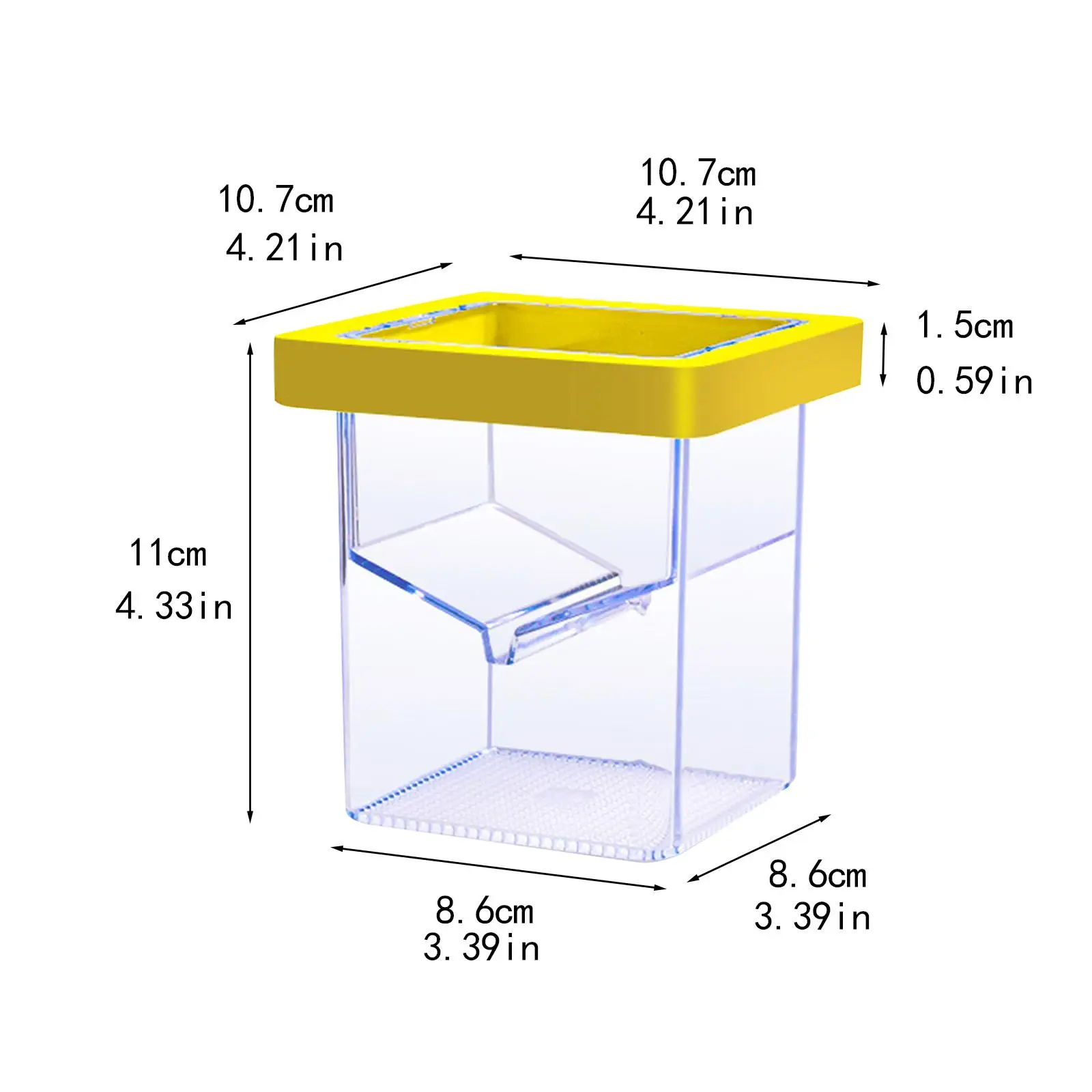 Aquarium Fokker Box Drijvende Acryl Scheiding Vierkante Aquarium Uitkomen Incubator Isolatie Box Uitkomen Doos voor Baby Vissen