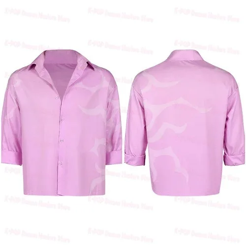 2026 بوبي ساجا شيطان بنين جينو تأثيري قميص زي الصيادين الرجال الصيف الشاطئ قصيرة الأكمام بلايز هالوين كرنفال حفلة البدلة