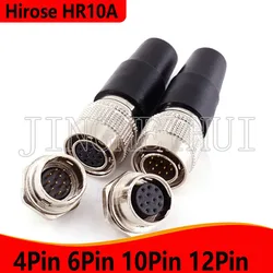 Hirose HR10A 7P 10P 7J 10J 7R 10R 4 6 10 12Pin Hole Activity Male Female Plug Socket Connector Camera Automation Equipment Power