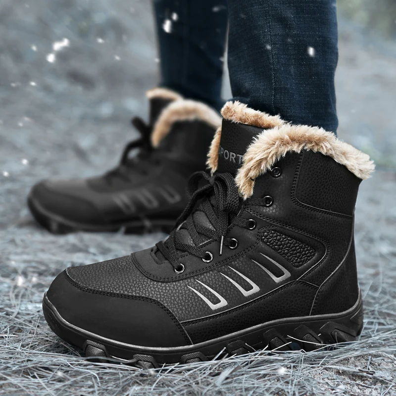 Kamperbox Hiking Shoes Winter Hiking Shoes for Men Shoes Hiking Booties Men Winter Booties Men Outdoor Trekking Shoes Men