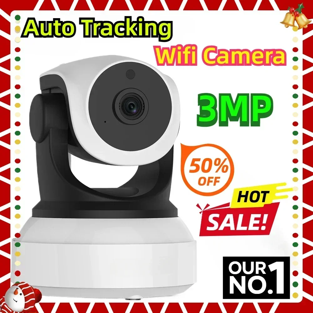 

3MP IP Camera Wifi Camera 3MP Indoor CCTV Surveillance Security Camera Auto Tracking