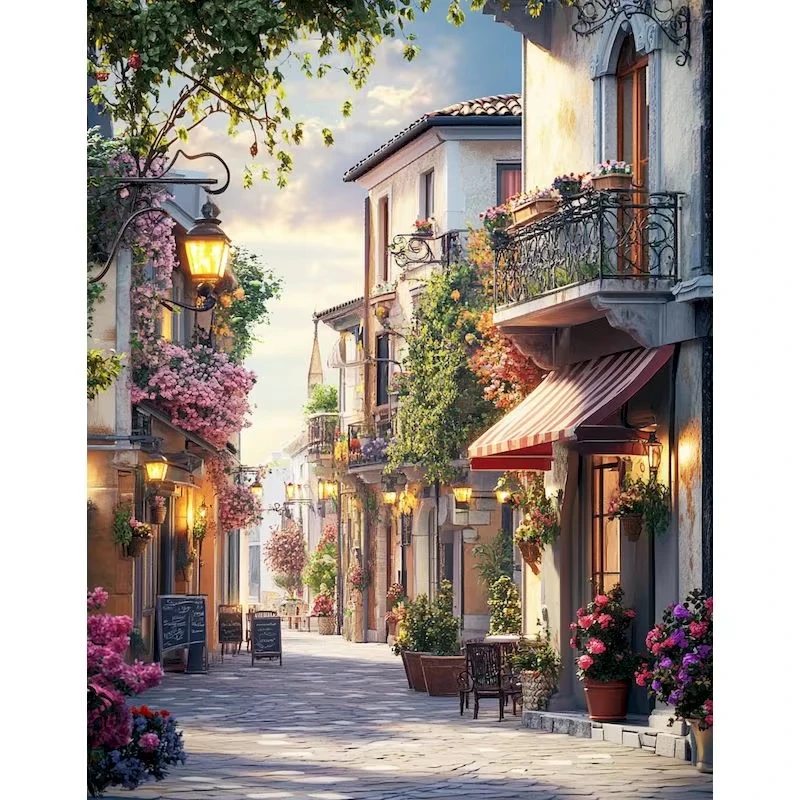 Paper Jigsaw Puzzle 500/1000/1200/2000PCS Town Landscape Scenery DIY Craft Hobby Wall Decor Gift