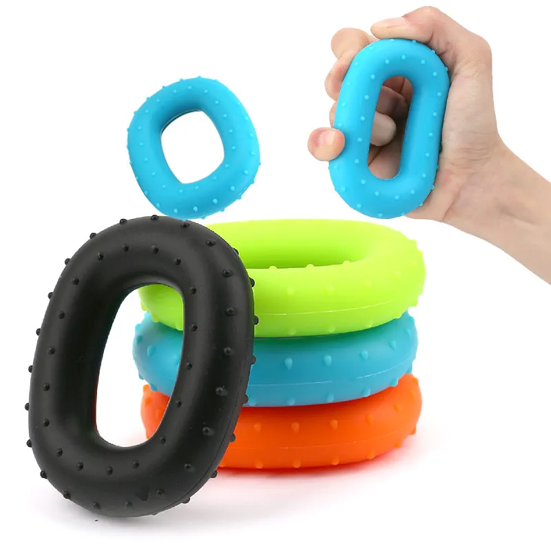 

Silicone Grip Strength Hand Strength Trainer Massage Anti-Slip Hand Muscle Exercise Grip Ring