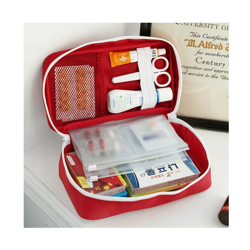 Portable First Aid Kit Household Outdoor Wilderness Survival Travel Camping Hiking Treatment Pack Mini Emergency Medical Bag