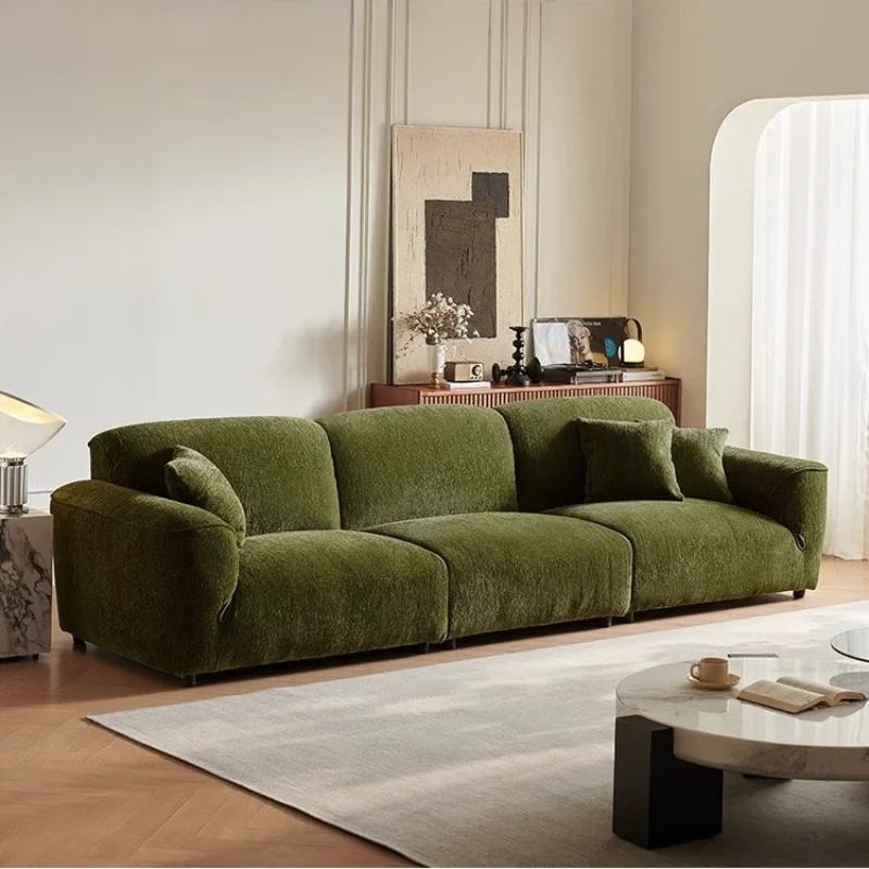 

Customizable Colors Blue Pink Black White Couch Italian Chenille Edelweiss Petals Straight Row Sofa Pedal Living Room Sofas