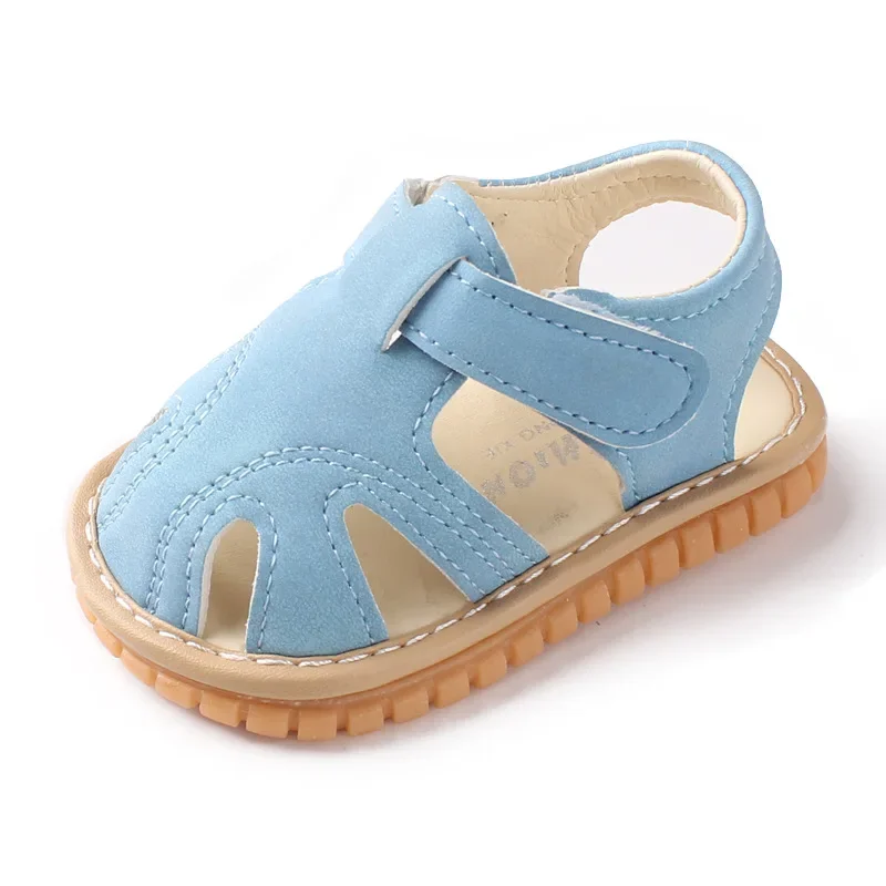 Summer Baby Girl Boy Sandals Candy Color Kids Shoe Infant Anti-collision Toddler Whistle Shoe Soft Bottom Children Beach Sandal