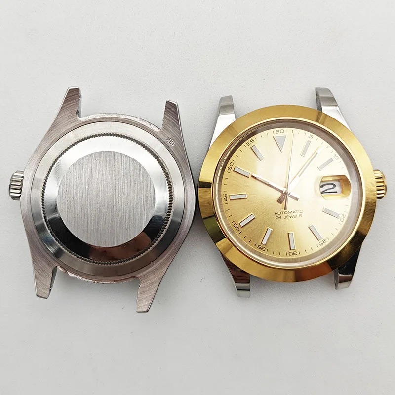 40MMMęski biznesowy zegarek wysokiej klasy 316L Obudowa zegarka ze stali nierdzewnej Kalendarz Okno DialNH35Zegarek z mechanizmem