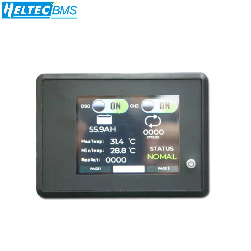 

3S-24S Lithium Battery BMS Smart LCD Display Touch Screen for Xiaoxiang with UART RS485 Ports