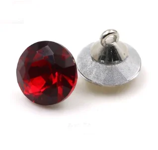 10pcs/lot High-grade Black Crystal Button Imitation Gemstone Button Clothing Sewing Accessories(SS-97-2)