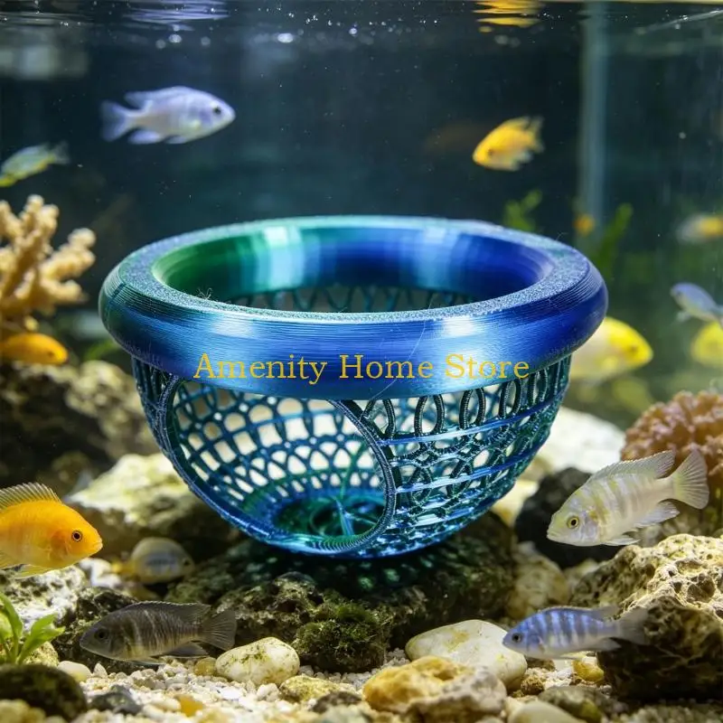F26C 3D Printed Floating Betta Breeding Bed Hideouts Fishtanks Decoration Pet Fish Shelter Place for Aquarium Enthusiasts