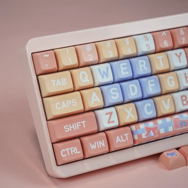 PBT Keycaps met 127 toetsen XDA Hoogte Lena Belle Thema Aangepaste Keycap Geschikt voor Cross-core mechanisch toetsenbord Vervangbare sleutelkap